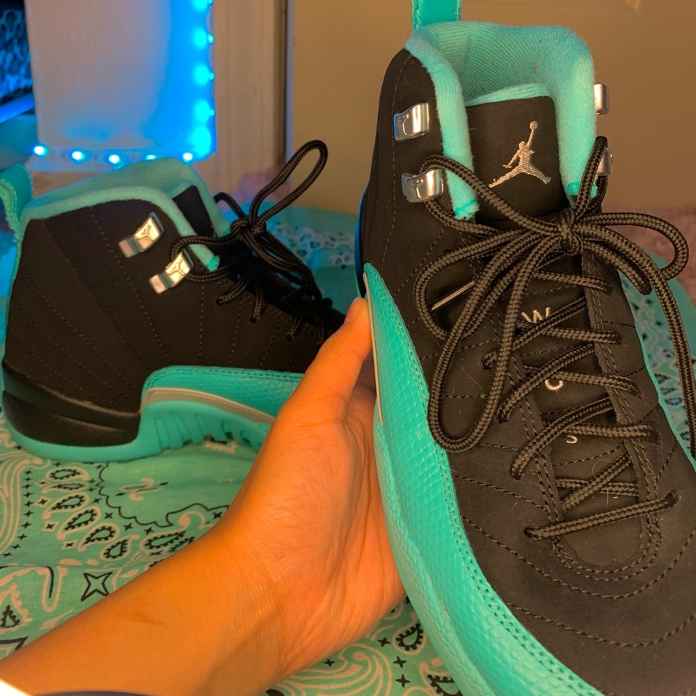 Nike Air Jordan Retro 12 XII GG Black & Hyper Jade